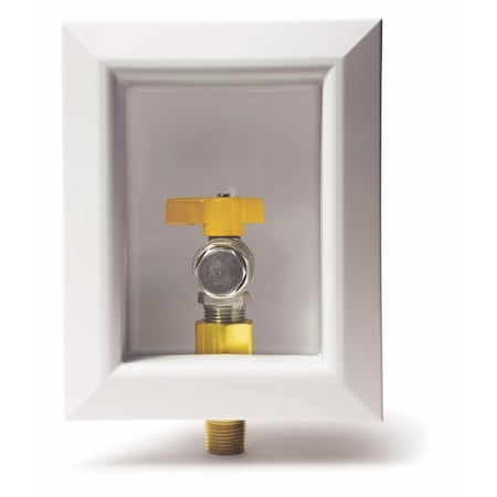 Sioux Chief Sioux Chief OxBox 1/2 in. Brass NPT Gas Valve Outlet Box Quarter-Turn Lever For Gas 696-1021GFPK4